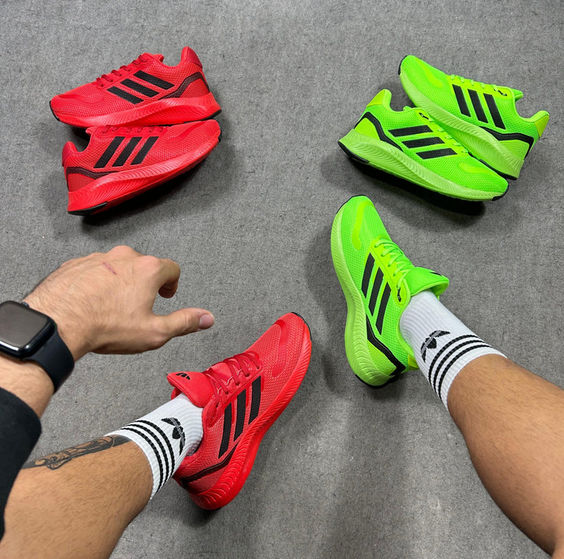 Adidas Run Falcon Vermelho ou Verde
