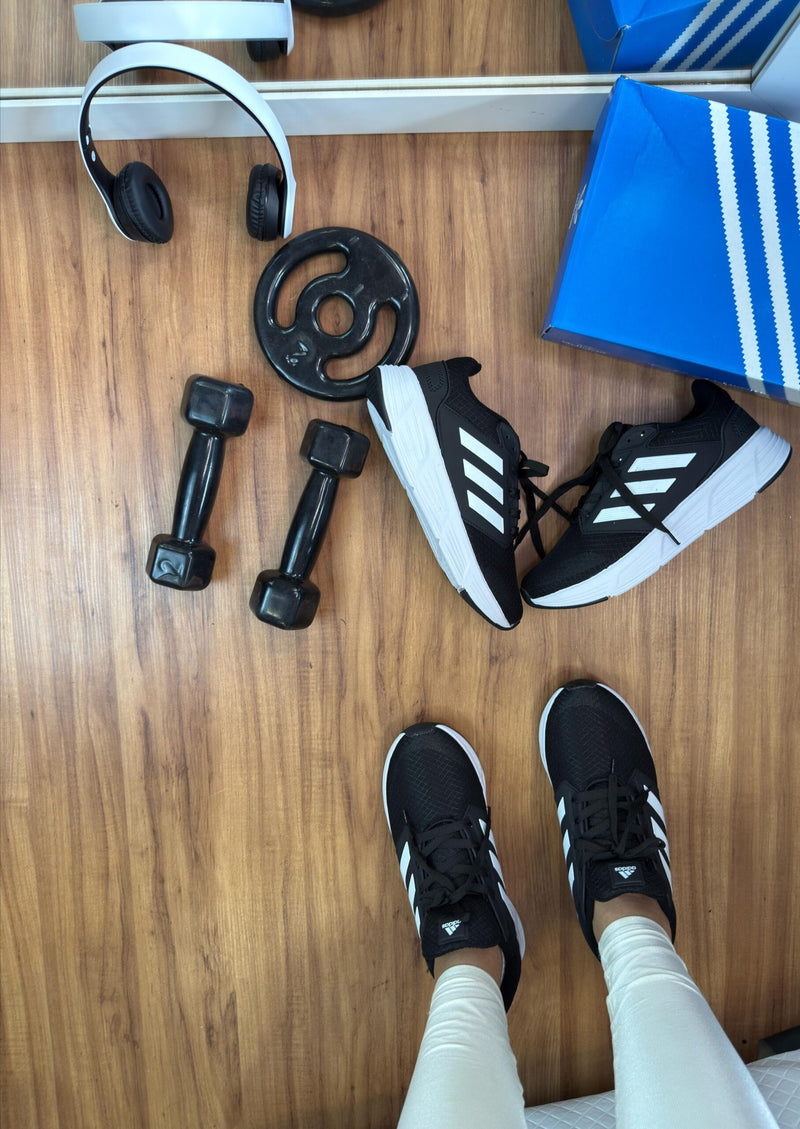 Adidas Galaxy 6 Running Preto Branco