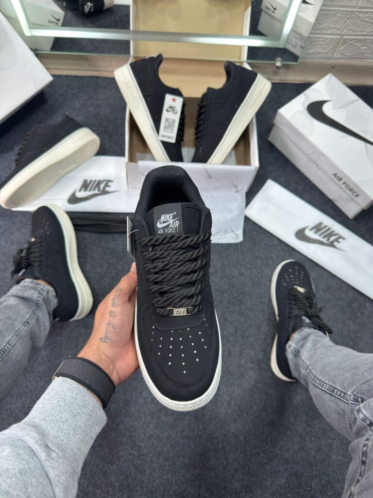 Air Force Camurça Preto Branco