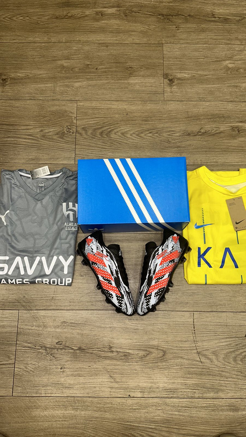 Chuteira Adidas Campo Camuflado Laranja