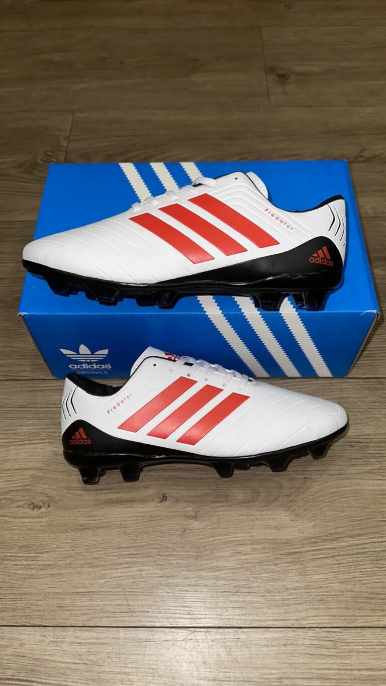 Chuteira Adidas Campo Branco Vermelho