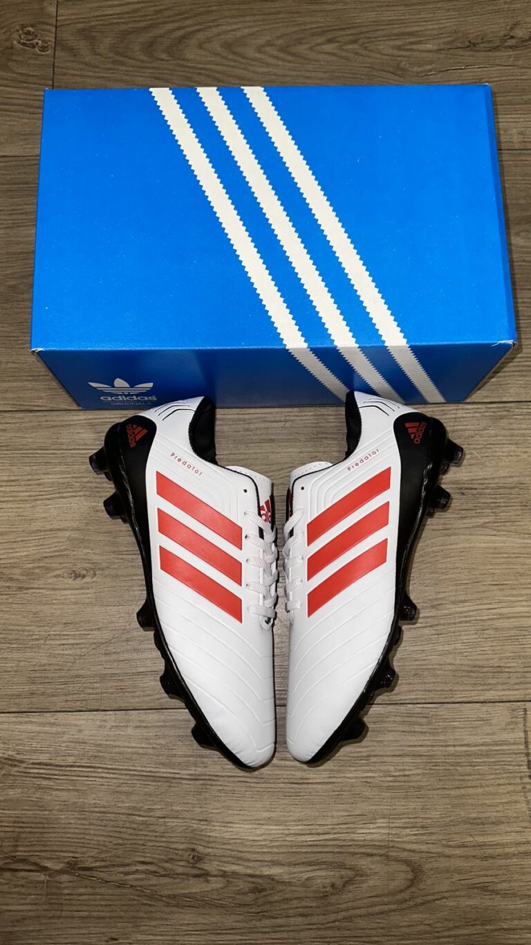 Chuteira Adidas Campo Branco Vermelho