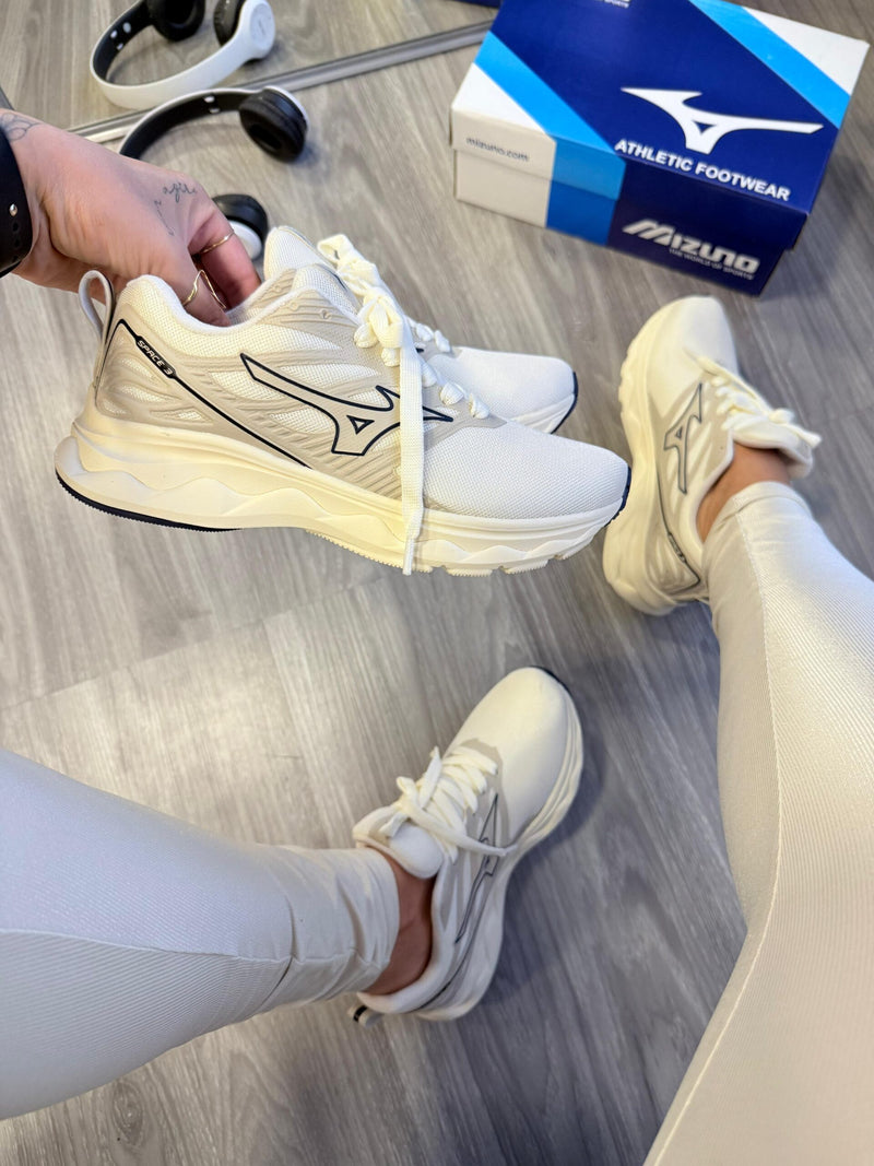Mizuno Space 3 Off White Marinho Atacado