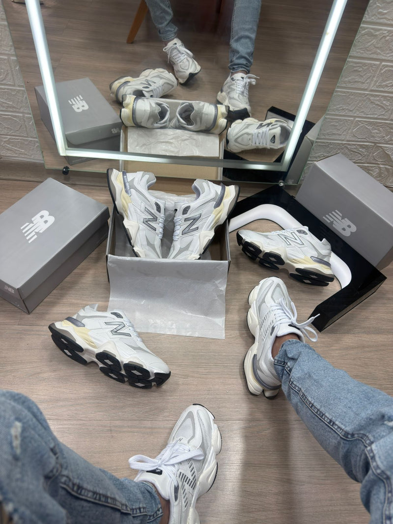 New Balance 9090 Branco e Cinza