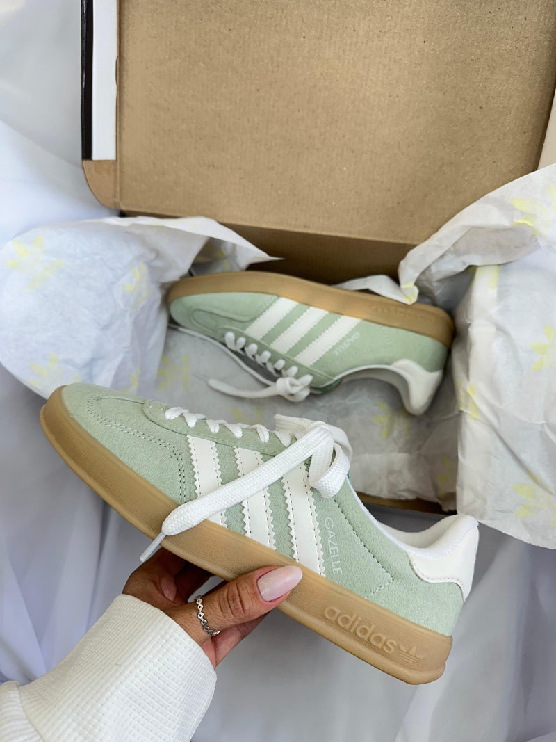 Tênis Adidas Gezelle Prime Verde Branco Feminino Premium