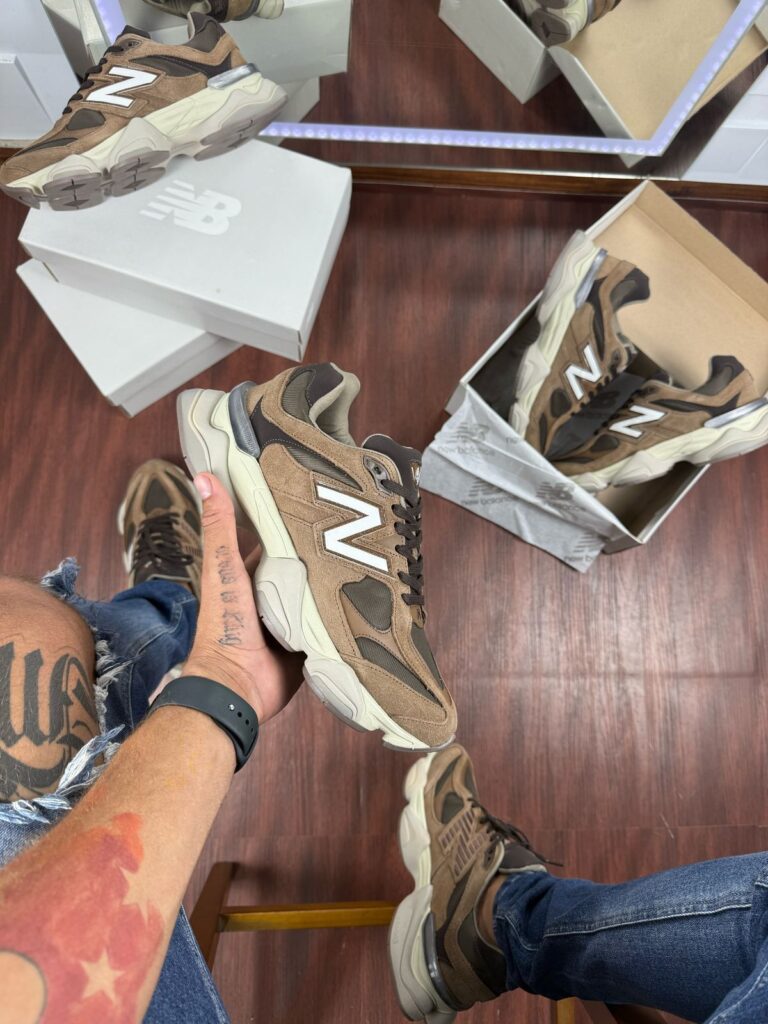 Tênis New Balance 9060 Marrom Masculino Premium