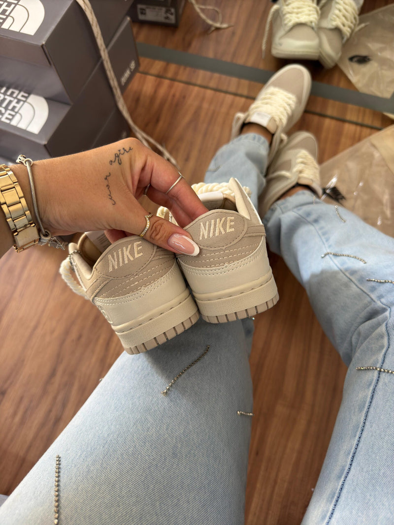 Tênis Nike Dunk Low Branco Natural Tartufo Masculino Premium