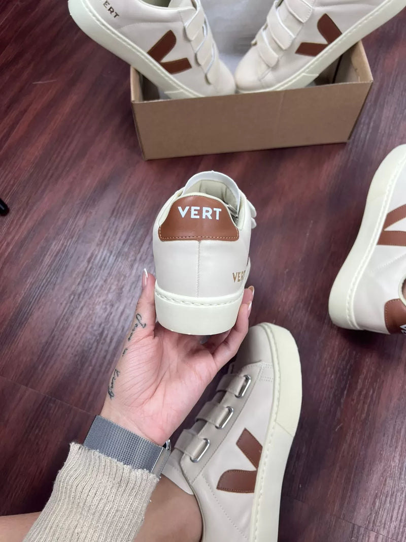 Tênis Vert Velcro Angelical Caramelo Feminino Premium